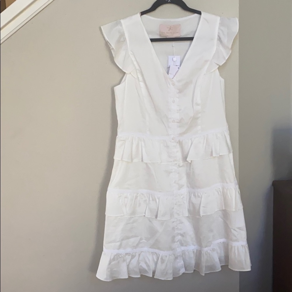Firm Price. Gal meets glam Anna sleeveless V-neck dress. - Picture 5 of 11